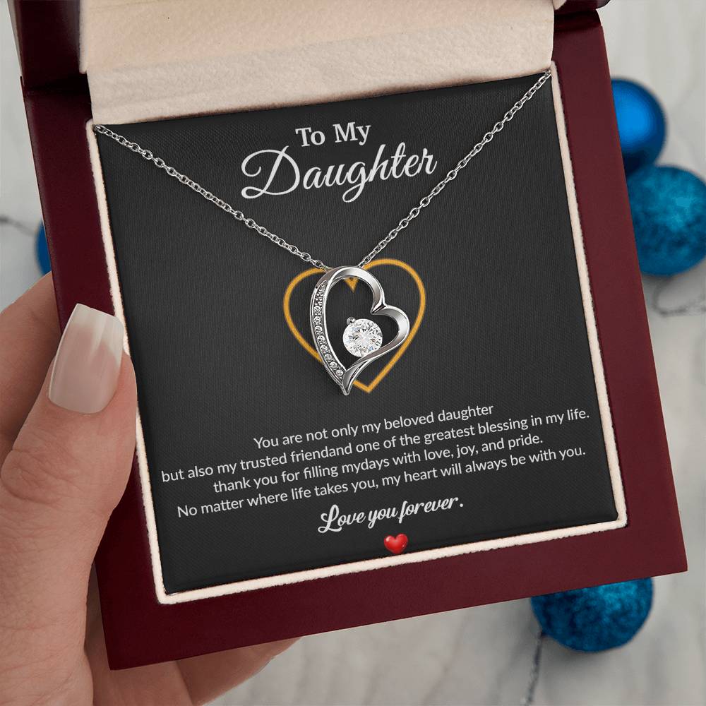 To My Daughter Necklace, Gift for Daughter from Dad, Father Daughter Necklace