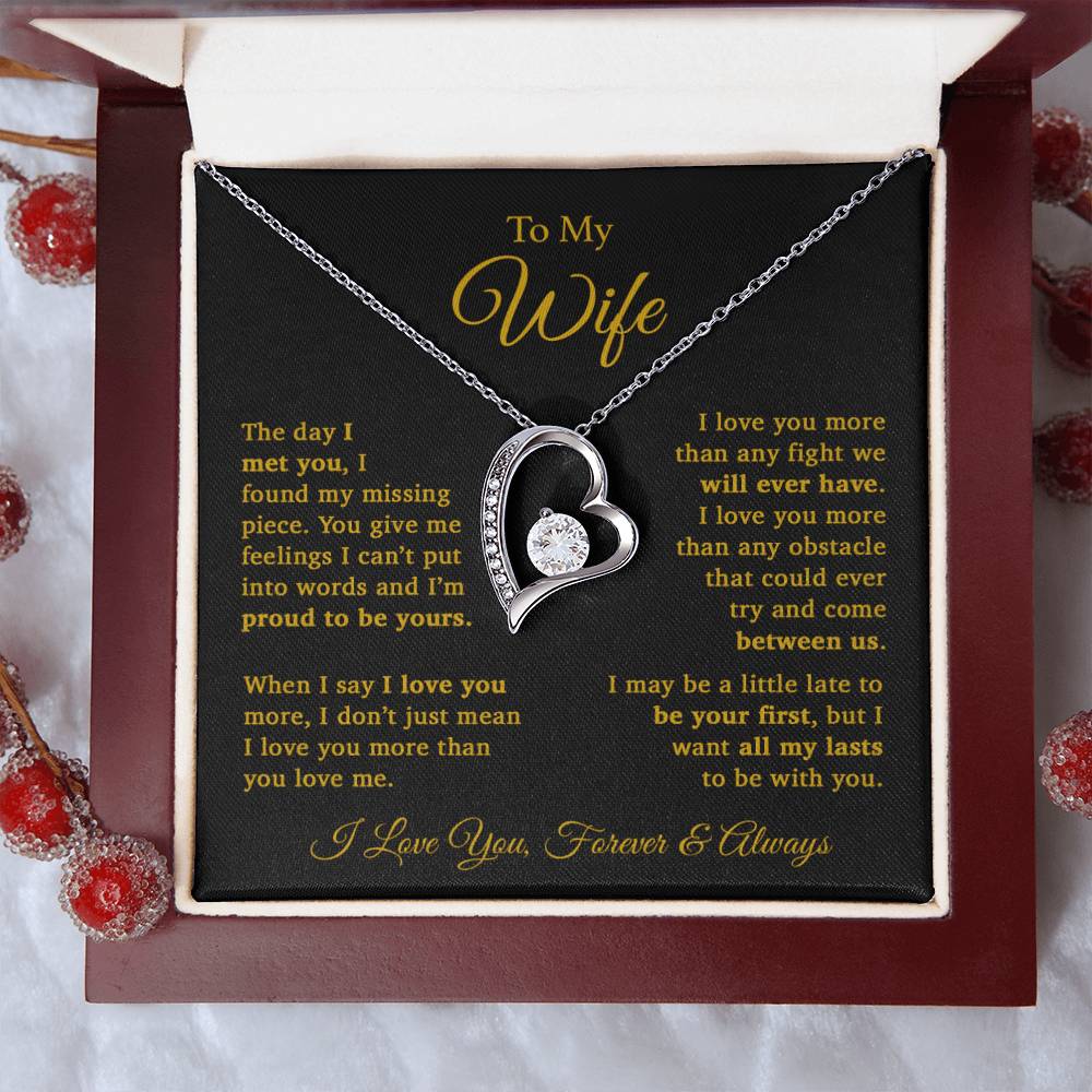 To My Wife Necklace, Gift For Wife, Wife Birthday Gift, Christmas Gift 11_9