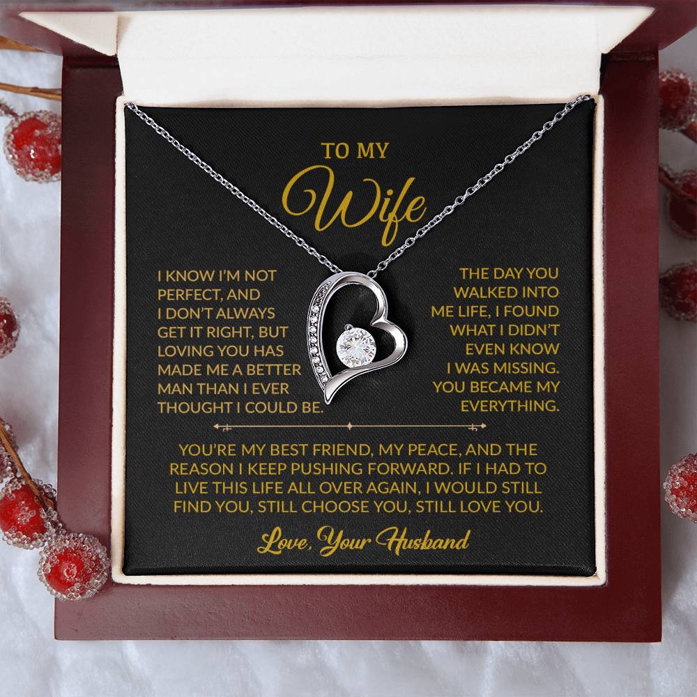 To My Wife Necklace, Gift For Wife, Anniversary Gift For Wife, Necklace For Wife