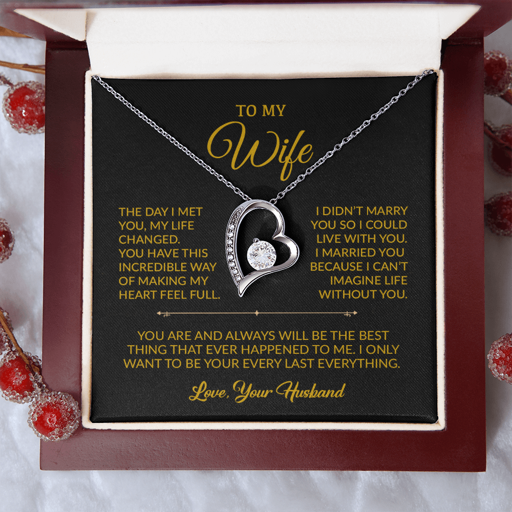To My Wife Necklace, Gift For Wife, Anniversary Gift For Wife, Necklace For Wife