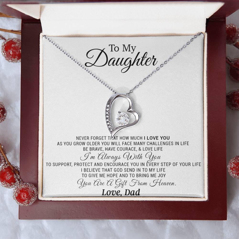 To My Daughter Necklace, Daughter Father Necklace, Daughter Gift from Dad 21_11