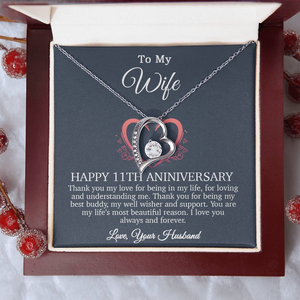 11th Anniversary Gift For Wife, 11 Year Anniversary Gifts, 11th Wedding Anniversary Gift Ideas_Blue