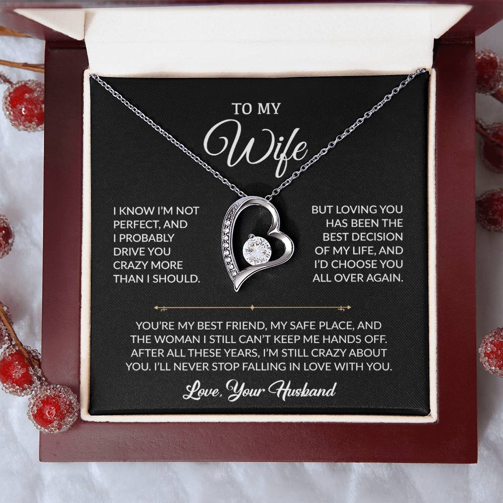 To My Wife Necklace, Gift For Wife, Anniversary Gift For Wife, Necklace For Wife