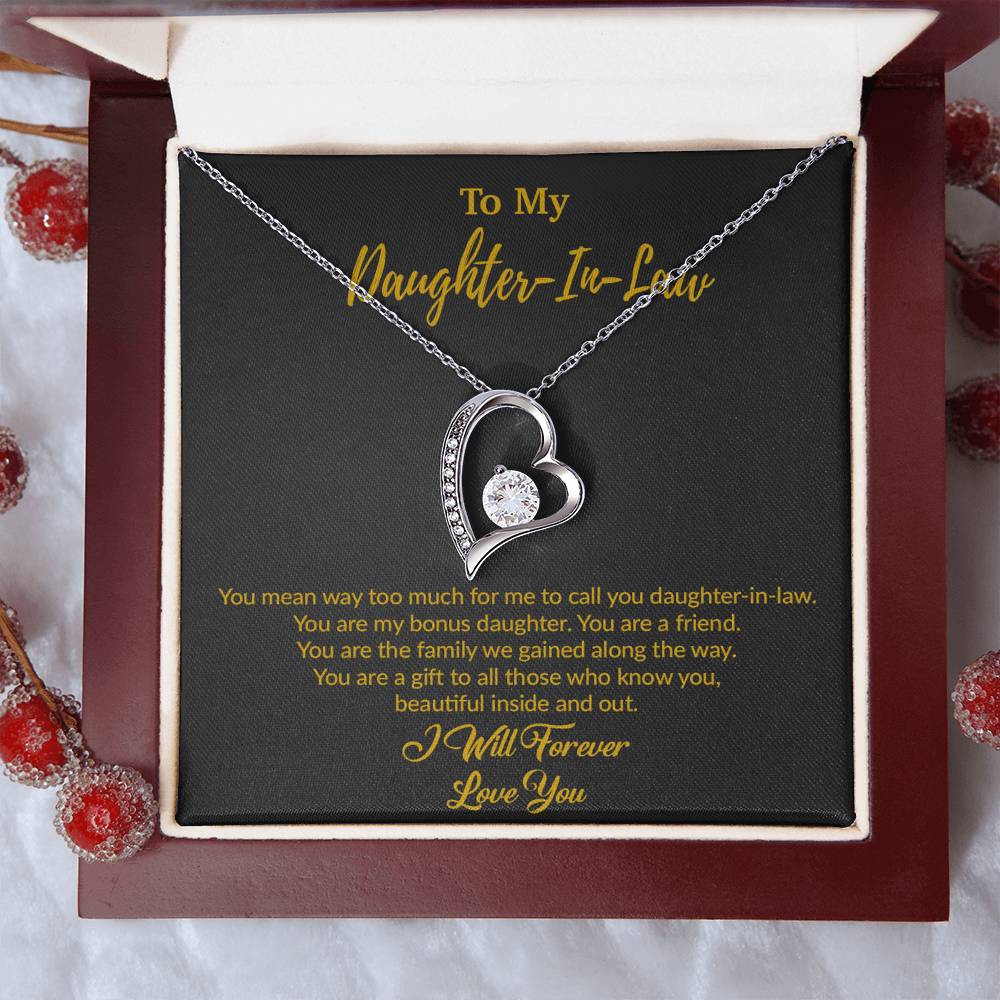 To My Daughter-In-Law Necklace, Gift For Daughter In Law, Daughter In Law Gift