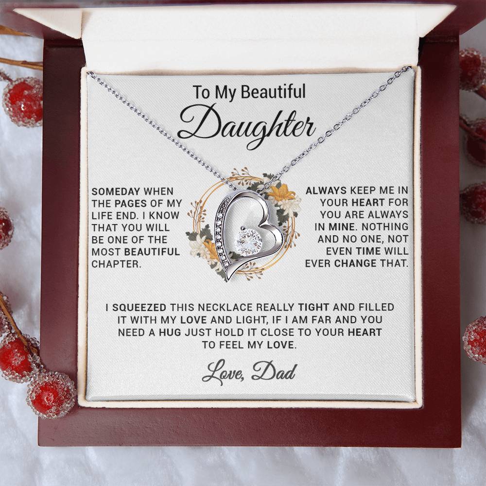 To My Daughter Necklace, Gift for Daughter from Dad, Daughter Father Necklace 20_11
