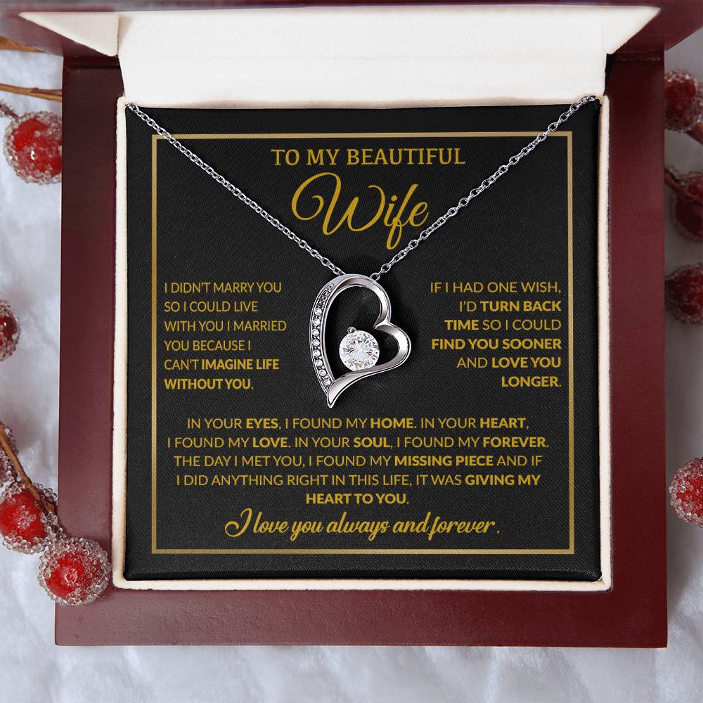 To My Wife Necklace, Christmas Gifts For Women, Anniversary Gift For Wife 15_12