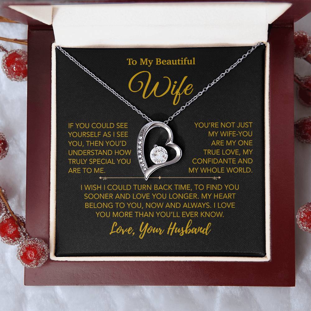 To My Wife Necklace, Vanlentines Gifts For Women, Anniversary Gift For Wife 28_12_Gold
