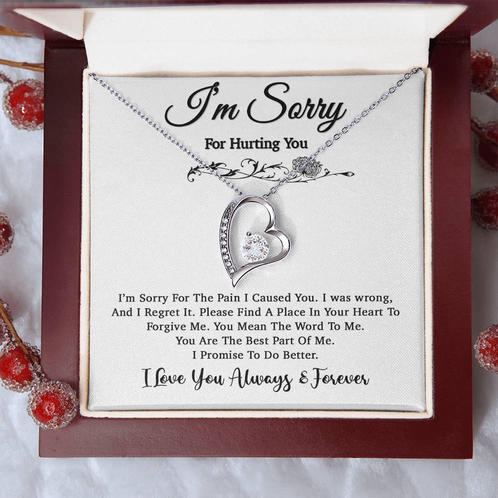 I'm Sorry Necklace, Apology Gift For Wife, Girlfriend, Forgiveness Jewelry 5_5