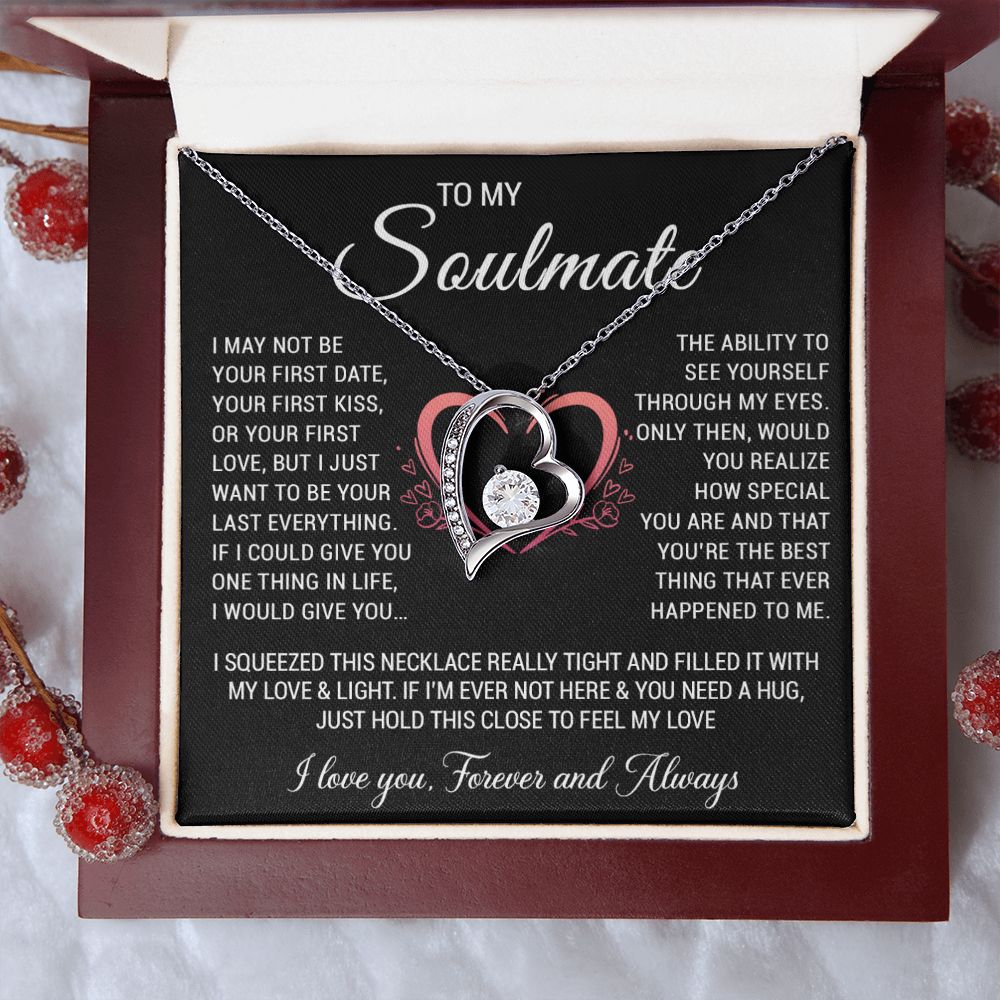 To My Soulmate Necklace, Gift for Wife, Girlfriend, Anniversary Necklace, Soulmate Gift, Christmas Gift