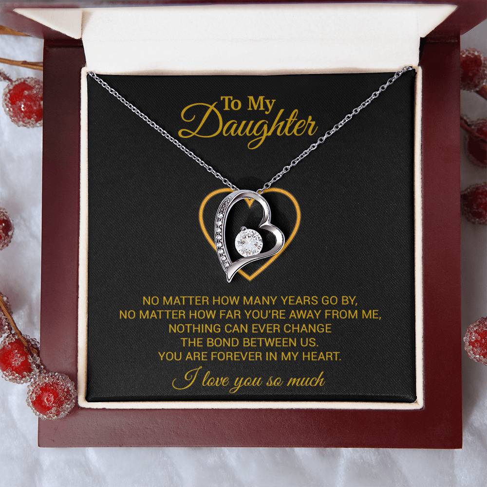 To My Daughter Necklace, Gift For Daughter From Dad, Daughter Father Necklace 12_7_Gold