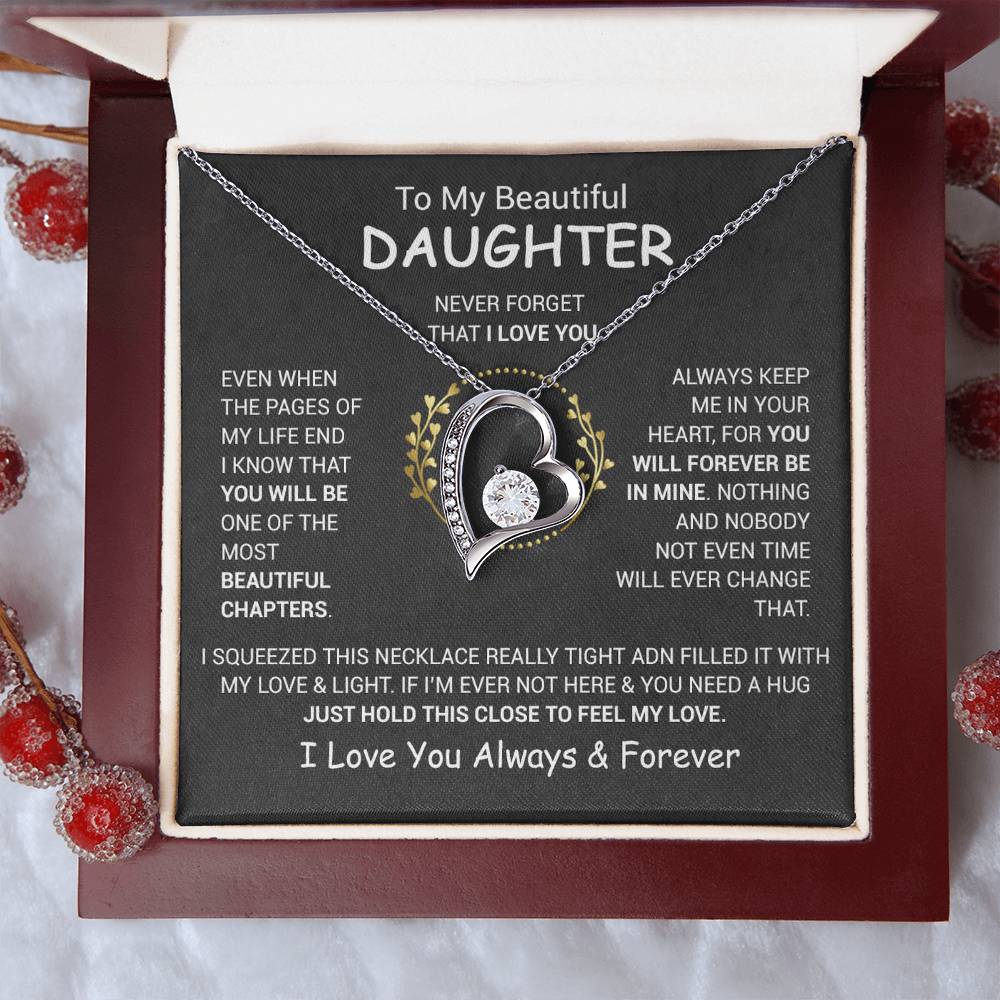 To My Daughter Necklace, Daughter Father Necklace, Daughter Gift From Dad, Mom 13_12