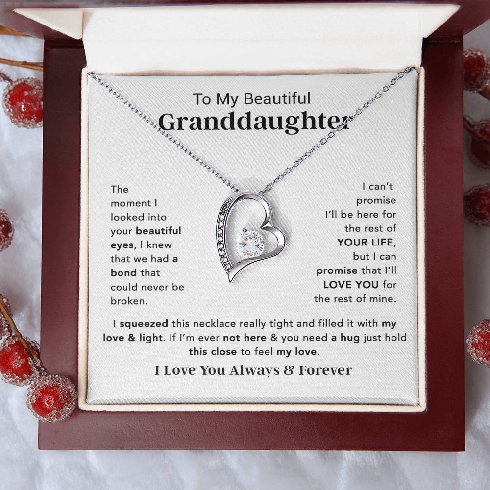 To My Granddaughter Necklace, Birthday Gift For Granddaughter, Birthday Gifts 14_12