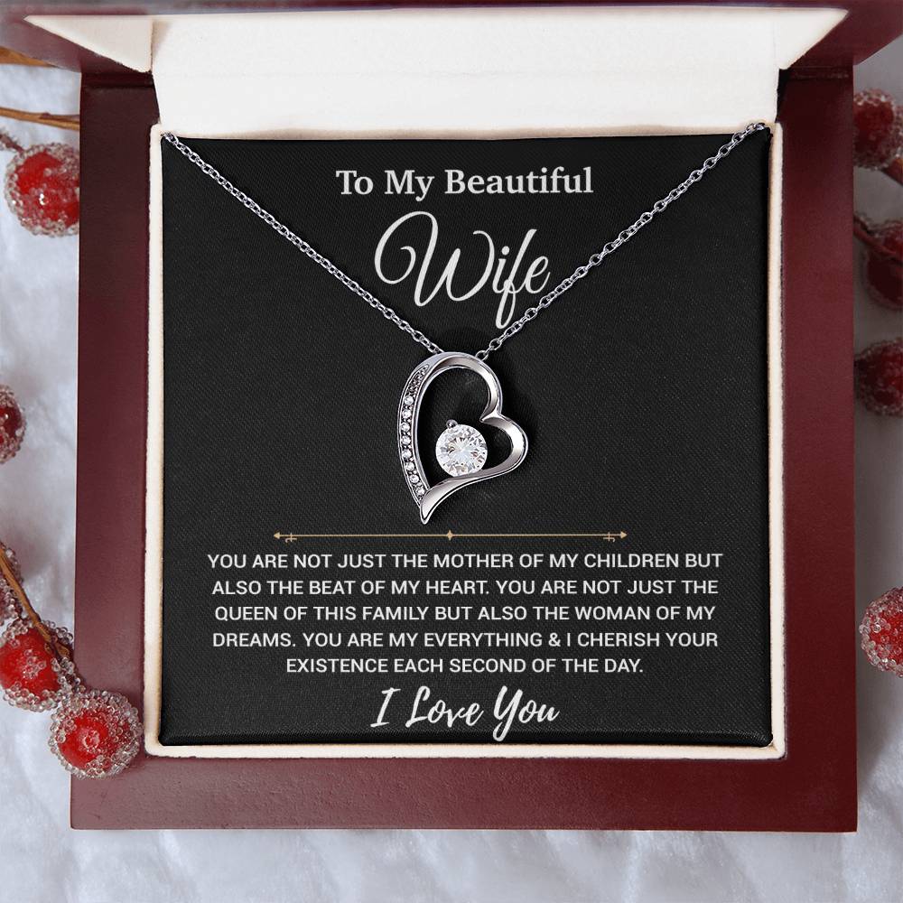 To My Wife Necklace, Christmas Gifts For Women, Anniversary Gift For Wife 24_11_Black