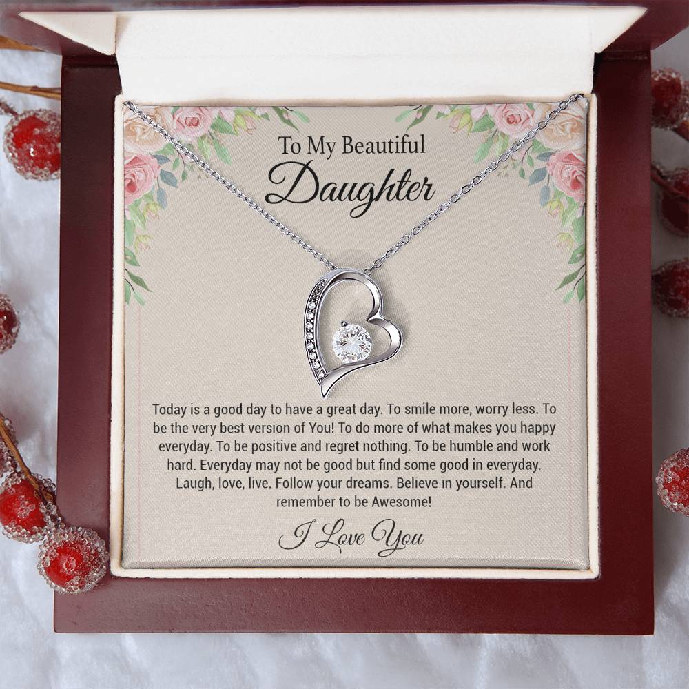To My Daughter Necklace, Daughter Gift, Daughter Gift From Mom