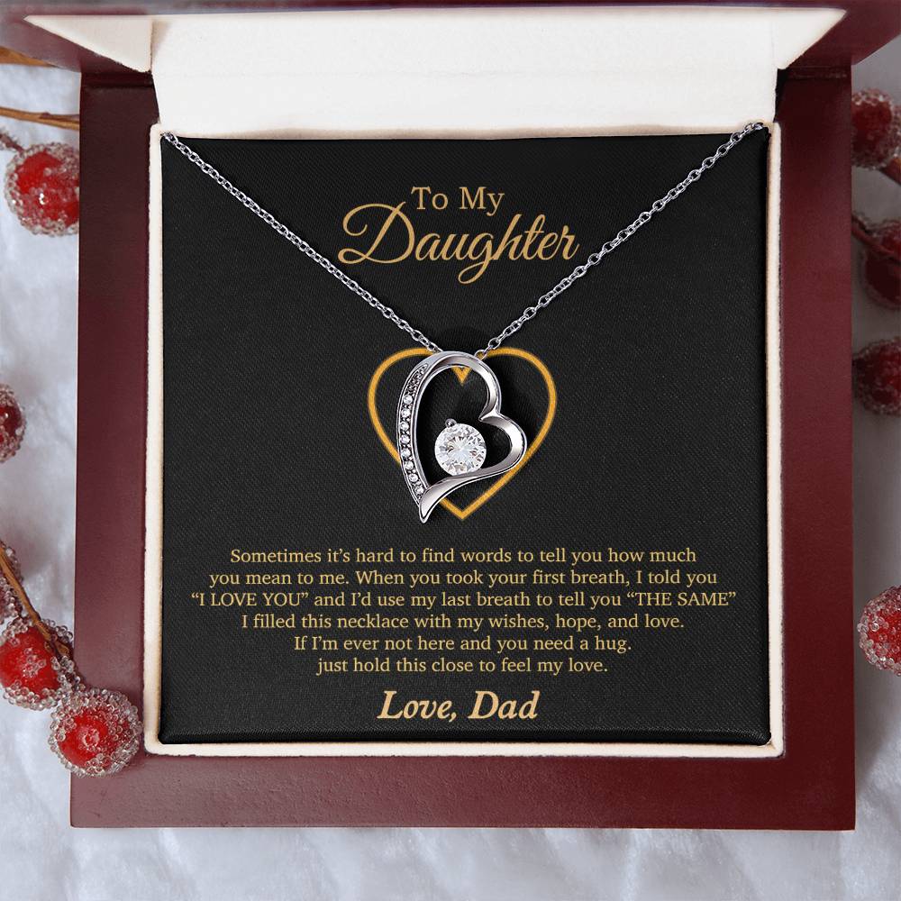 To My Daughter Necklace, Gift For Daughter From Dad, Daughter Father Necklace 3_11