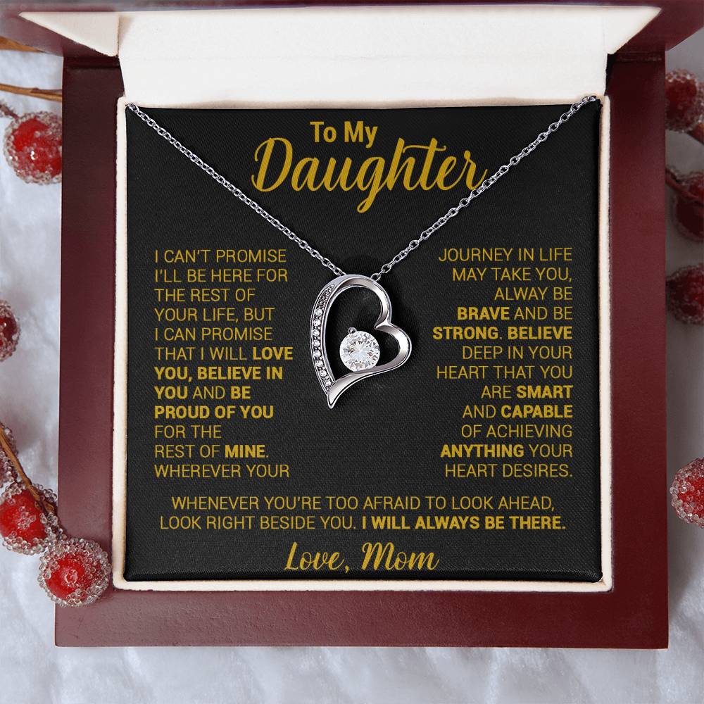 To My Daughter Necklace, Daughter Mother Necklace, Daughter Gift From Mom 21_8_Gold