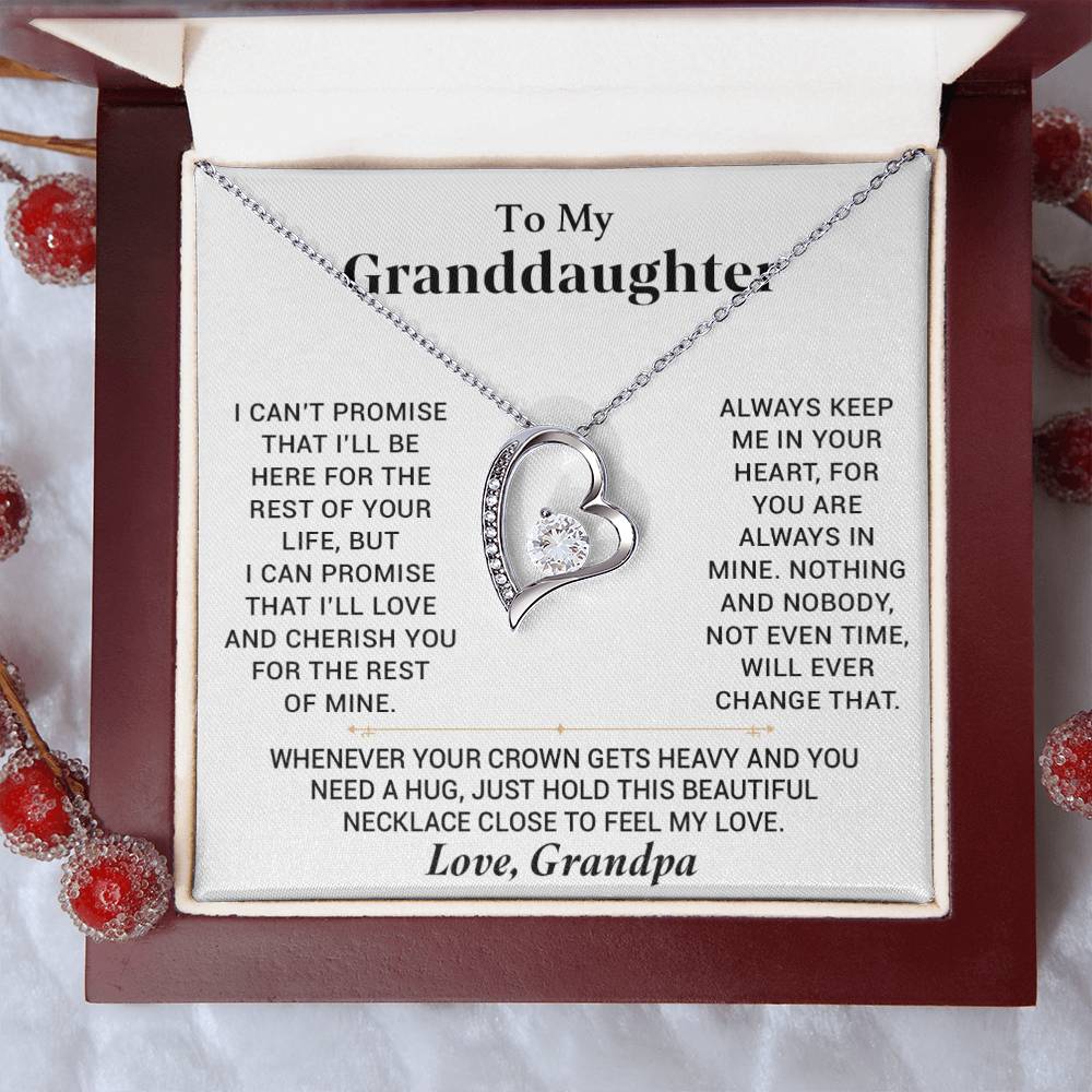 To My Granddaughter Necklace, Granddaughter Gift from Grandma, Gift from Grandpa_23_11