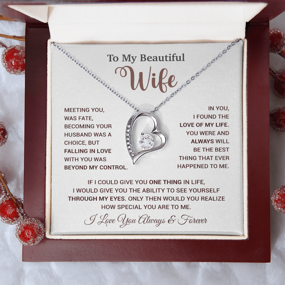 To My Wife Necklace, Wife Gift From Husband, Wife Husband Necklace, Christmas Gift 20_9