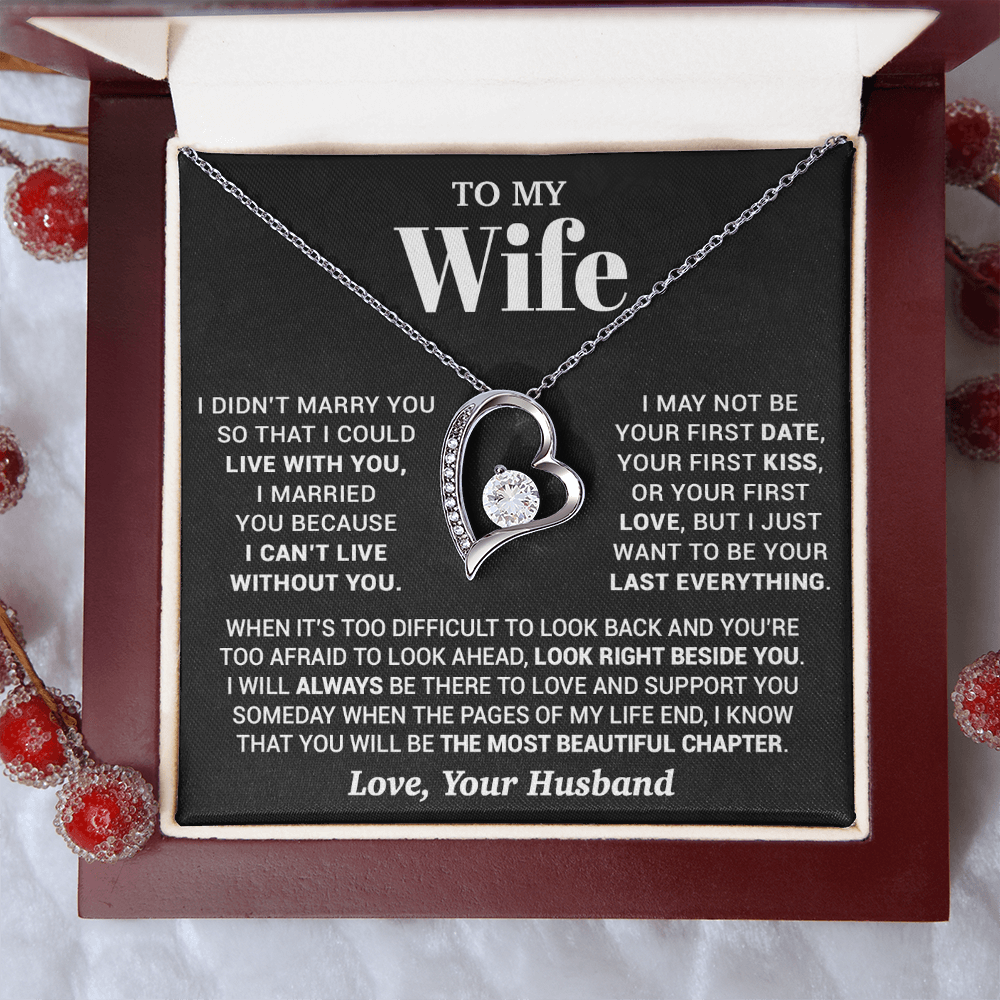To My Wife Necklace, Christmas Gifts For Women, Anniversary Gift For Wife 28_9_Black