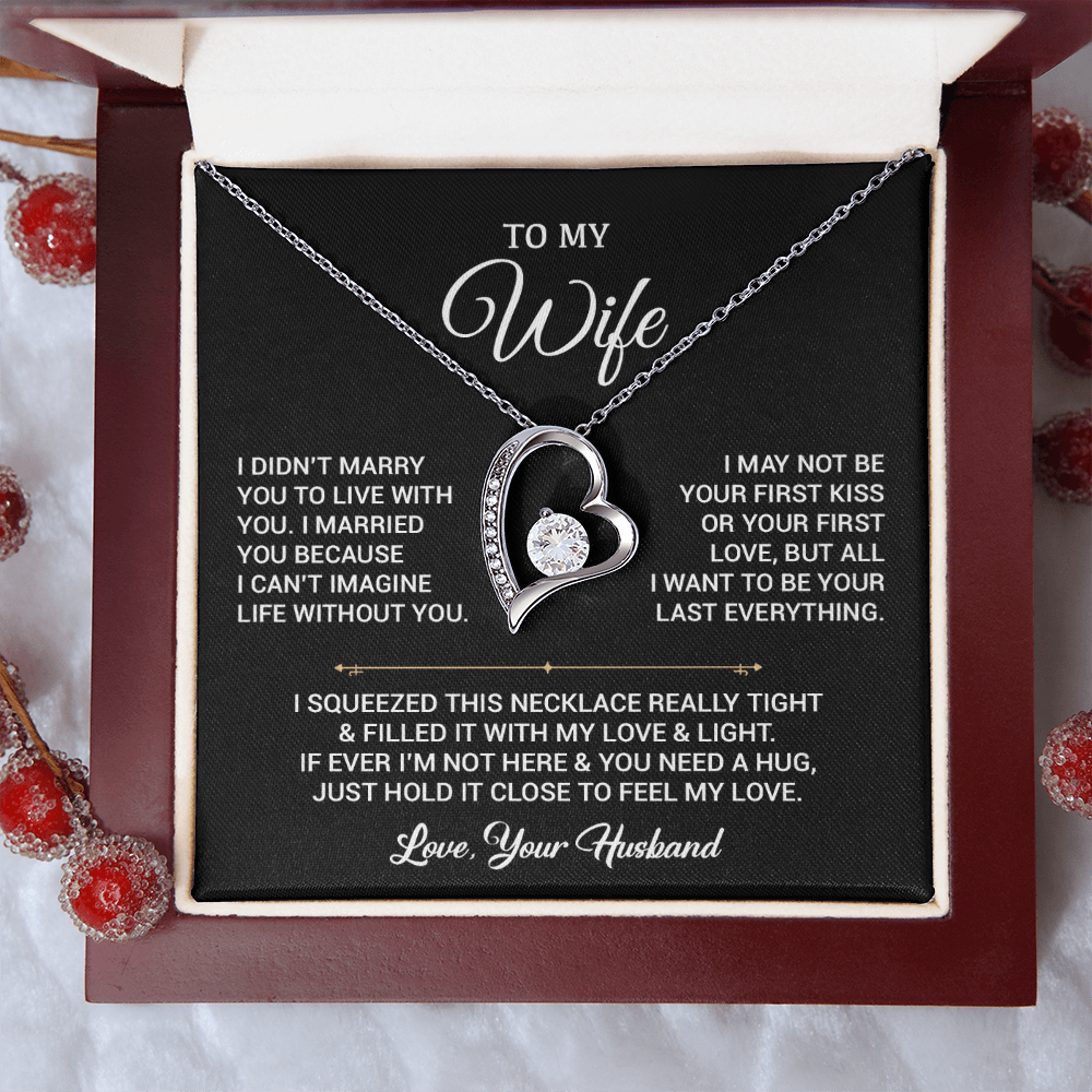 To My Wife Necklace, Gift For Wife, Anniversary Gift For Wife, Christmas Gift