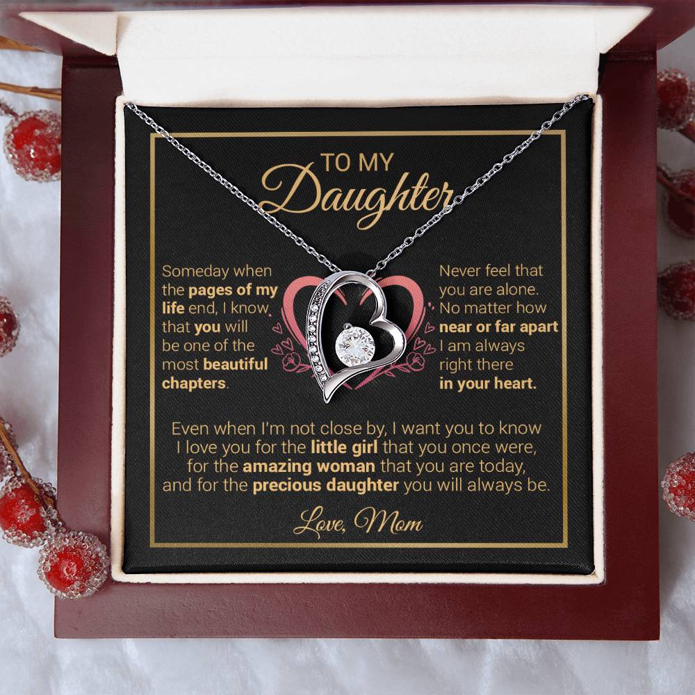 To My Daughter Necklace, Gift for Daughter from Dad And Mom Daughter 13_12