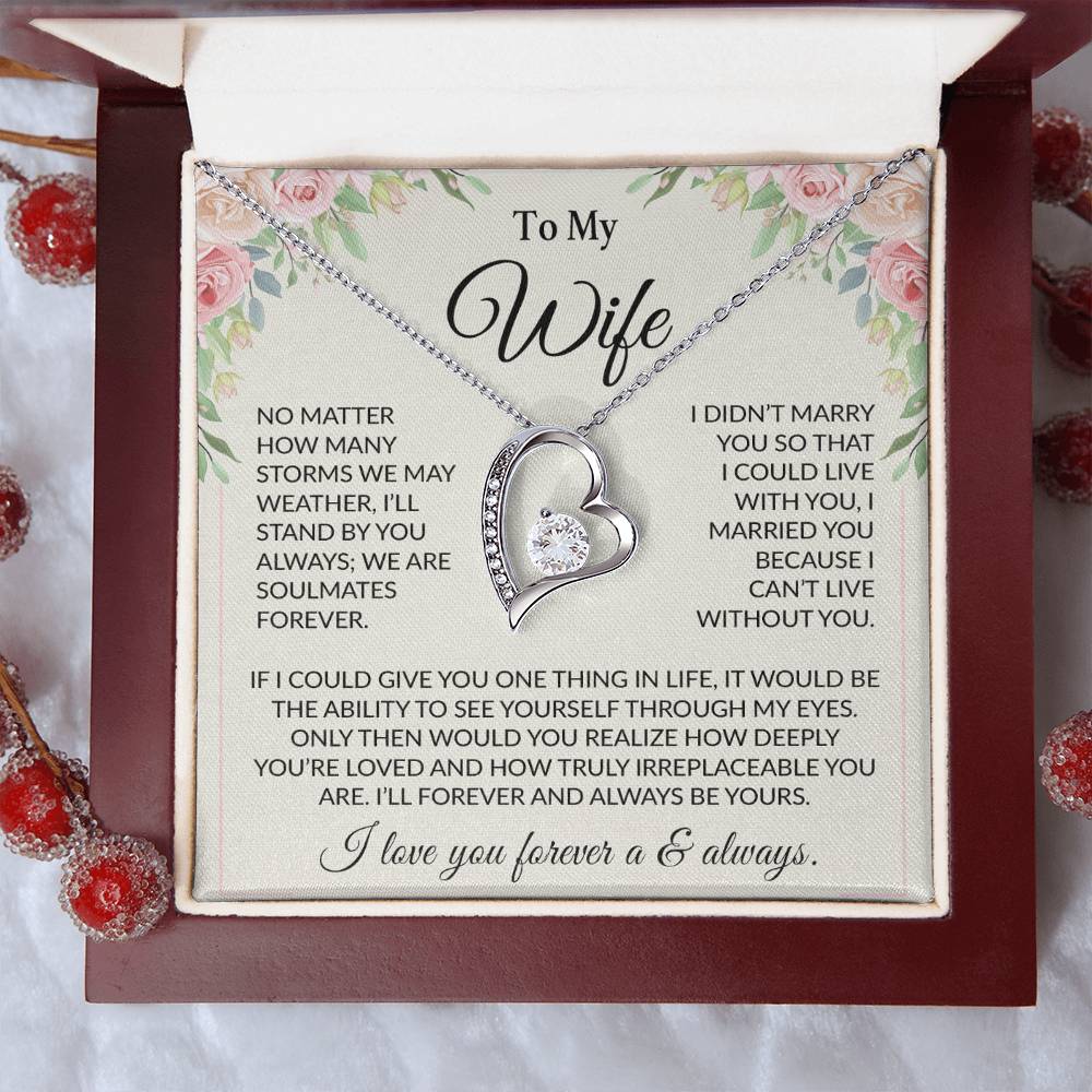 To My Wife Necklace, Christmas Gifts For Women, Anniversary Gift For Wife 18_10
