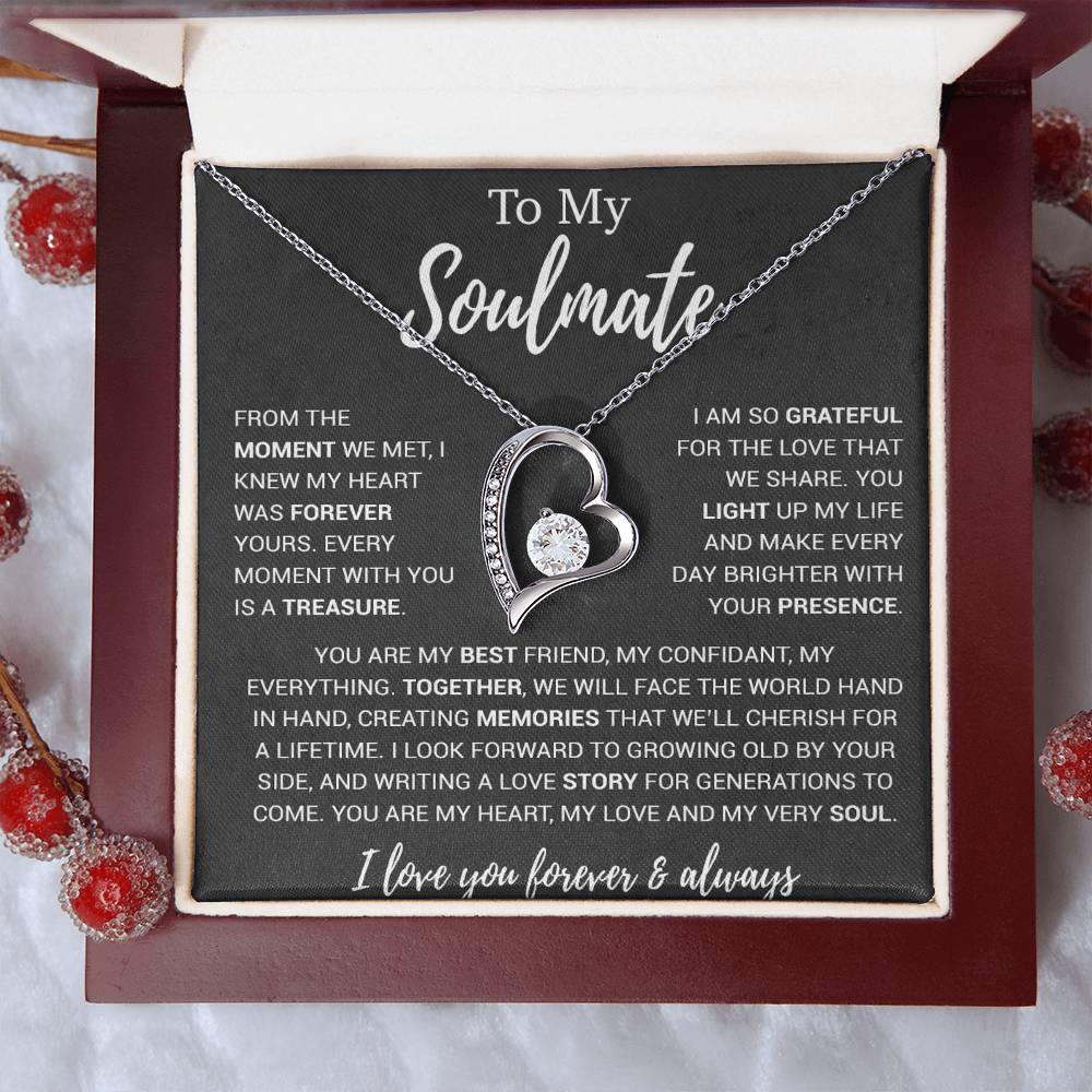 To My Soulmate Necklace, Birthday Gifts For Her, Christmas Gift For Soulmate 30_11