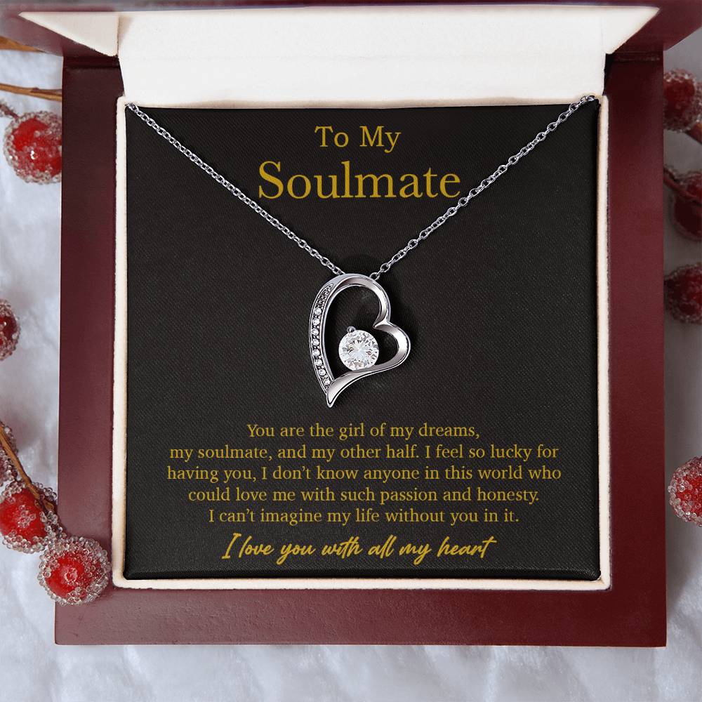 To My Soulmate Necklace, Valentines Day Gift, Soulmate Gifts, Birthday Gifts_Gold_21_10