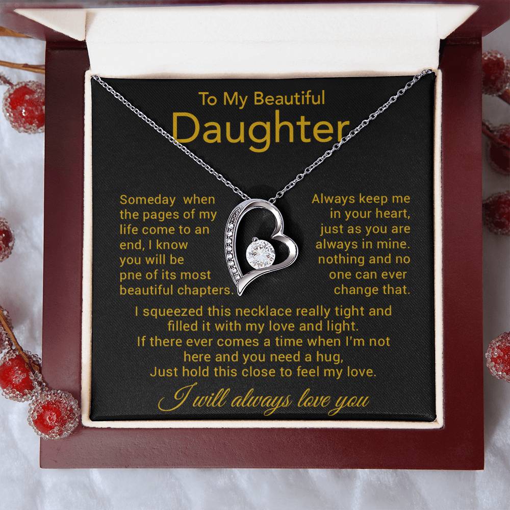 To My Daughter Necklace, Gift for Daughter from Dad, Father Daughter Necklace 8_11