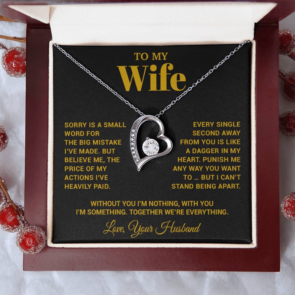 To My Wife Necklace, Christmas Gifts For Women, Anniversary Gift For Wife 15_10_Gold