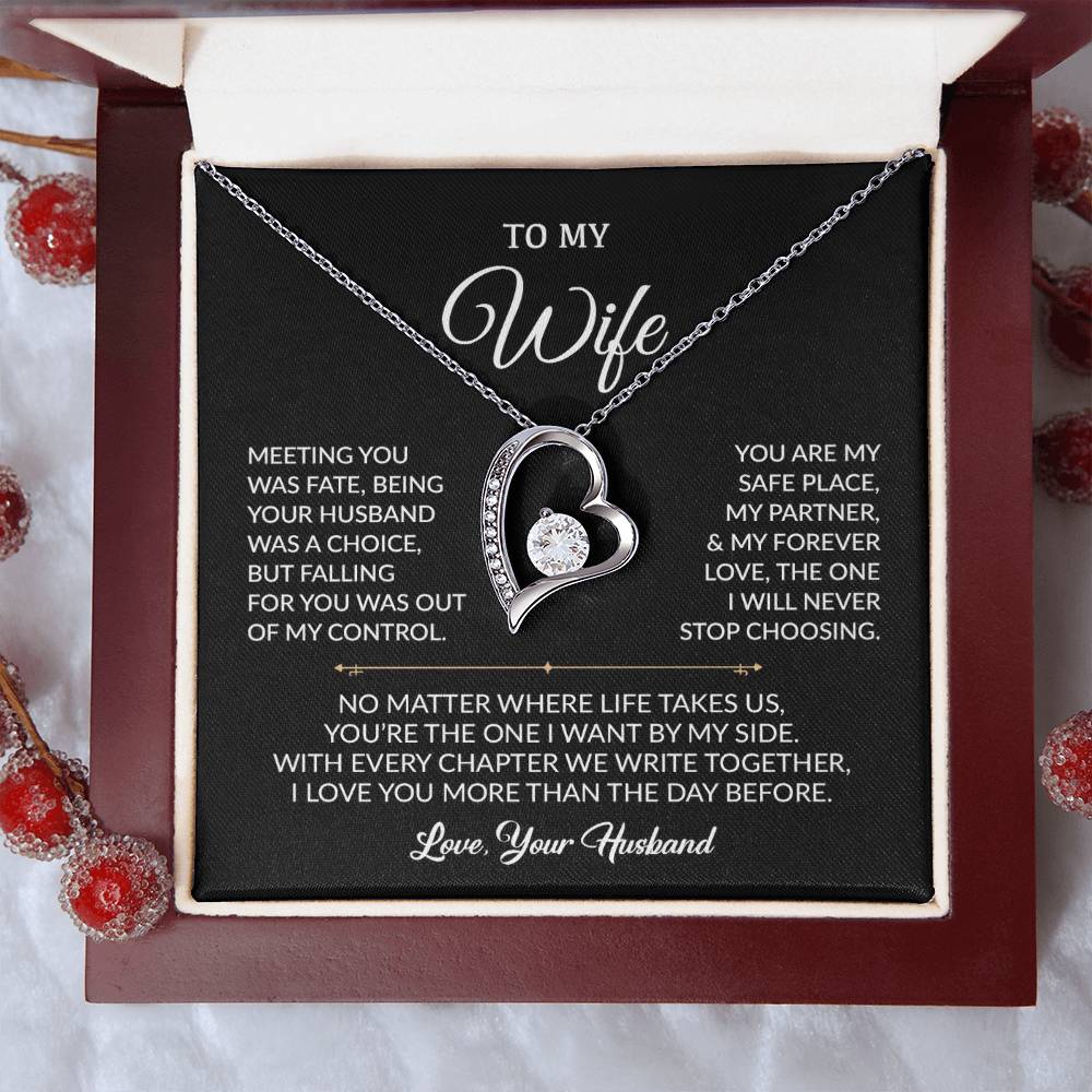 To My Wife Necklace, Gift For Wife, Anniversary Gift For Wife, Necklace For Wife