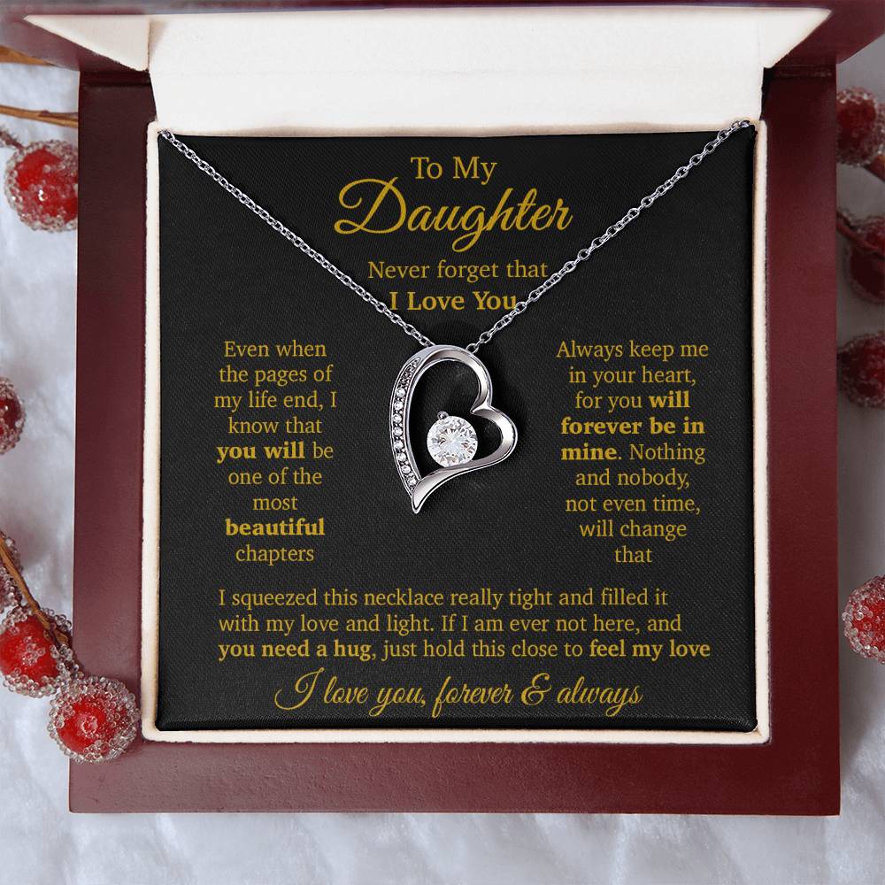 To My Daughter Necklace, Daughter Father Necklace, Daughter Gift From Dad, Mom 11_11