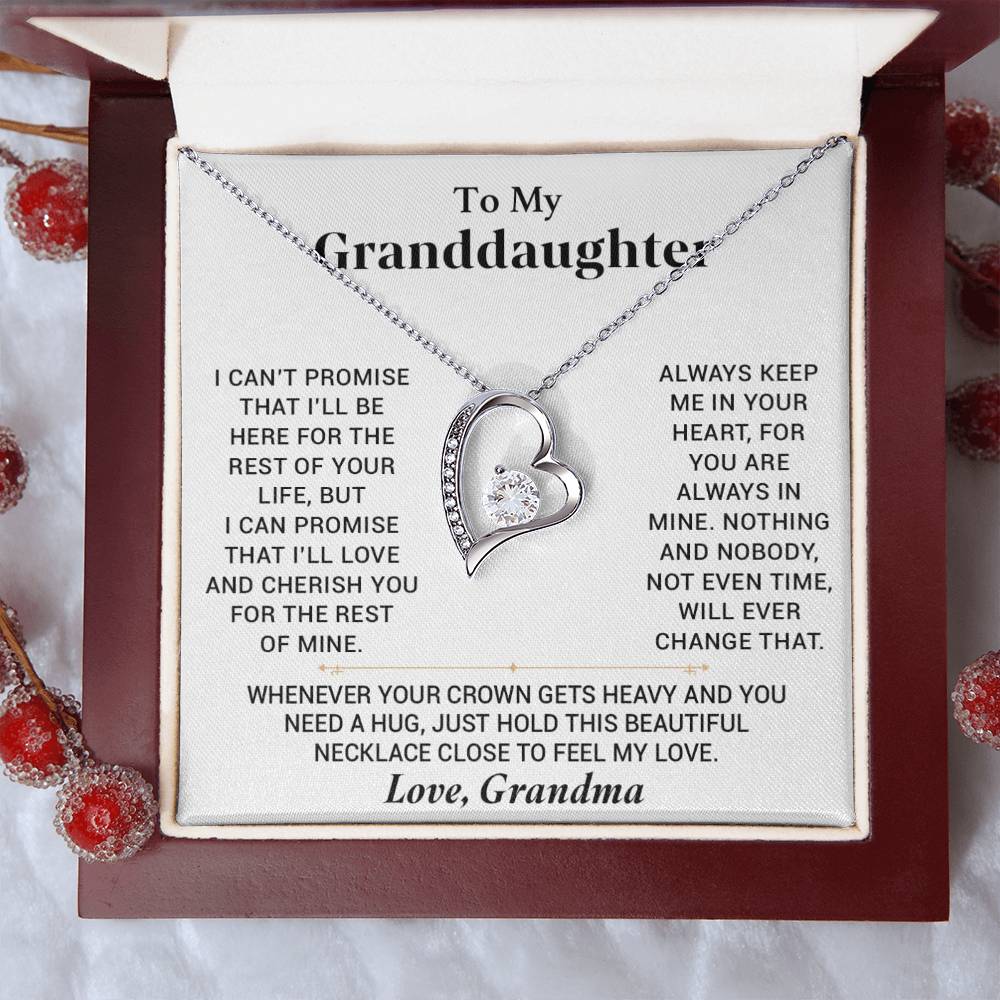 To My Granddaughter Necklace, Granddaughter Gift from Grandma, Gift from Grandpa