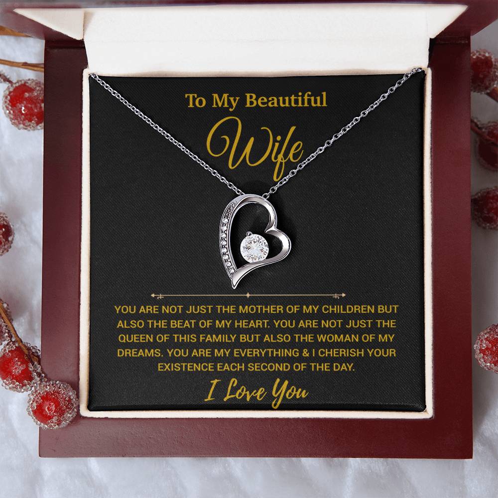 To My Wife Necklace, Christmas Gifts For Women, Anniversary Gift For Wife 20_11_Gold