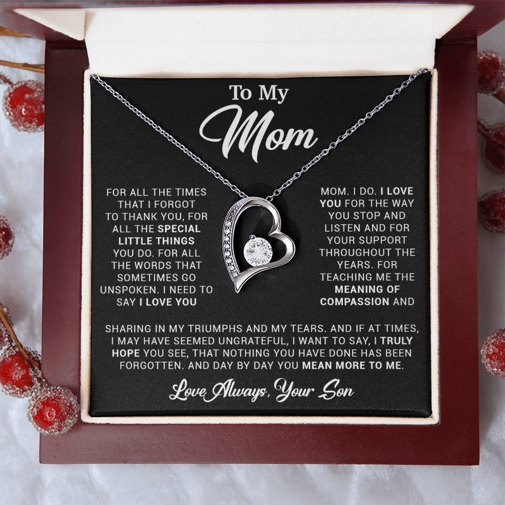 To My Mom Gift for Mother from Son From Daughter Mom Birthday Gift, Mothers Day_ 3_4_Black