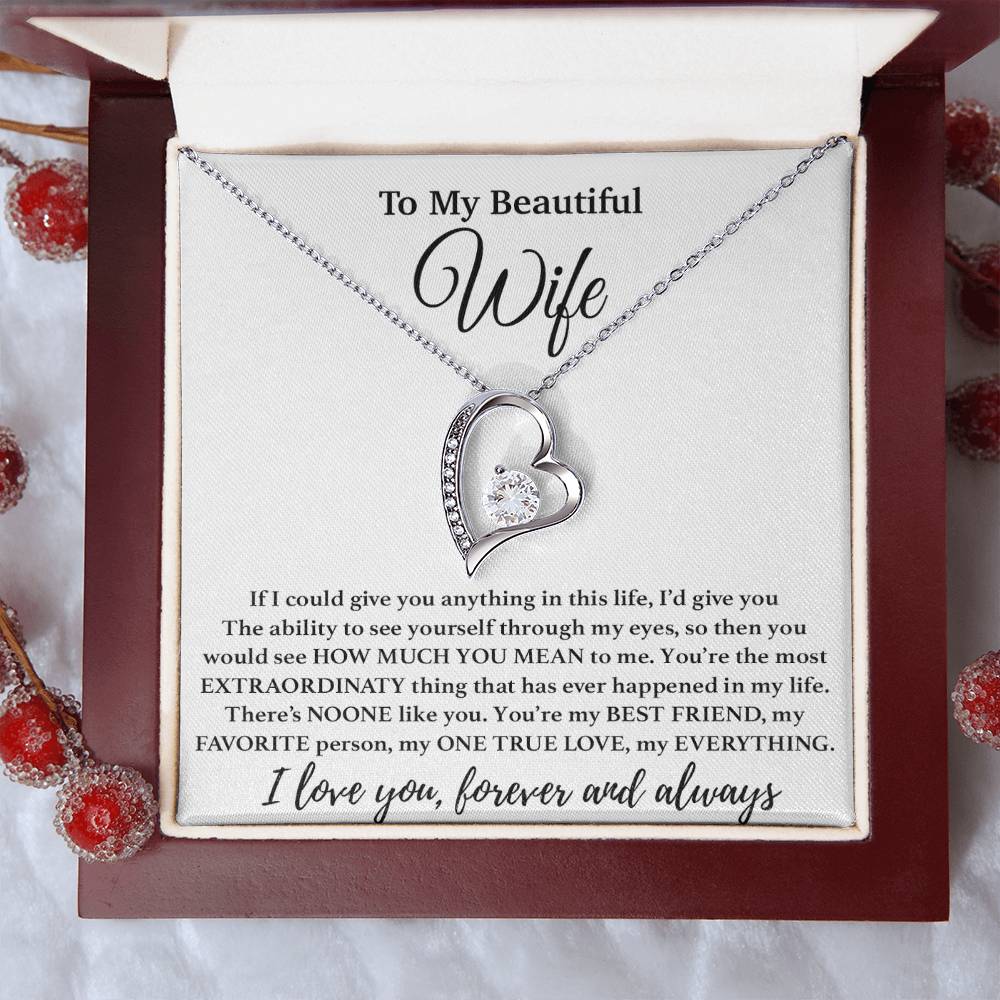 To My Wife Necklace, Gift From Husband, Anniversary Jewelry Gifts Wife 1_4