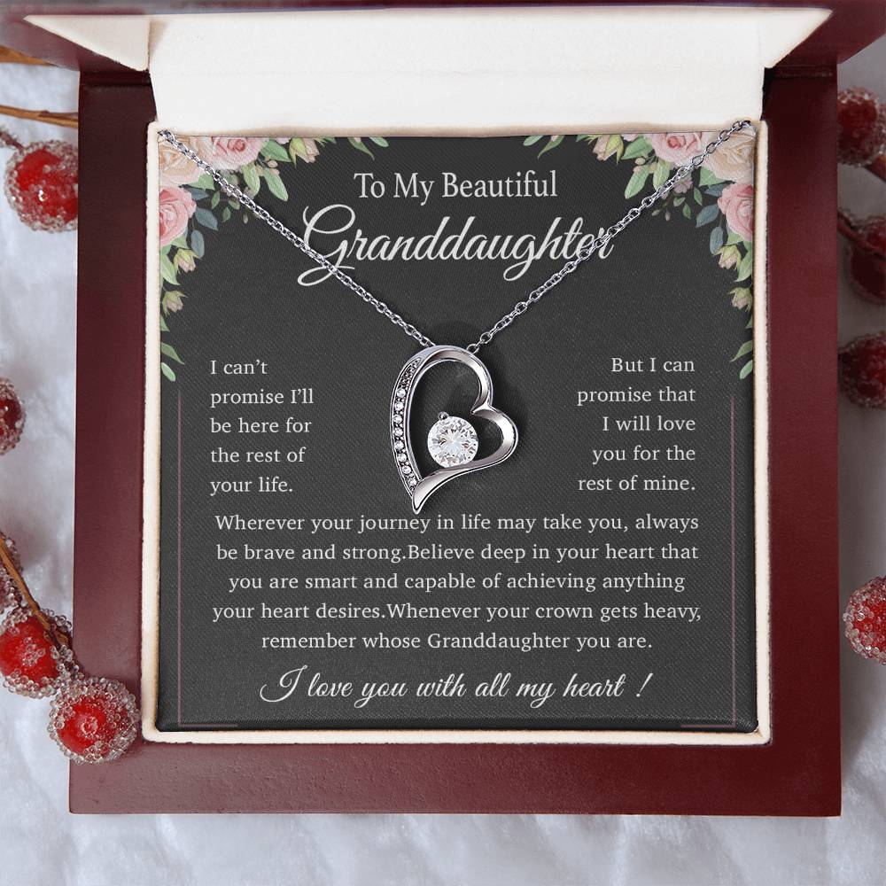 To My Granddaughter Necklace, Granddaughter Gift from Grandpa, Christmas Gift 22_11