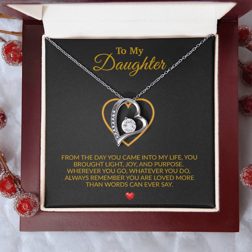 To My Daughter Necklace, Gift for Daughter from Dad, Father Daughter Necklace