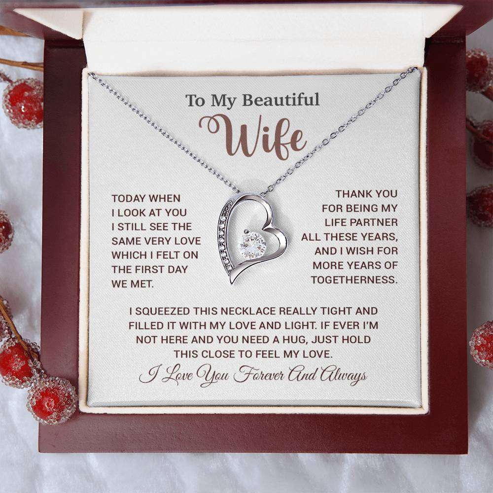 To My Wife Necklace, Wife Gift From Husband, Wife Husband Necklace, Christmas Gift 17_9