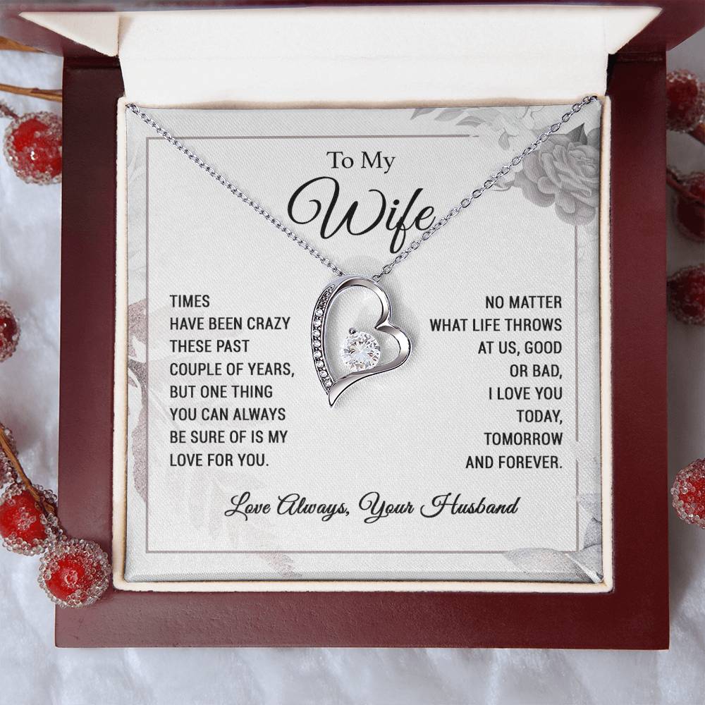 To My Wife Necklace Wife Gift from Husband, Anniversary Gift, Wife Birthday