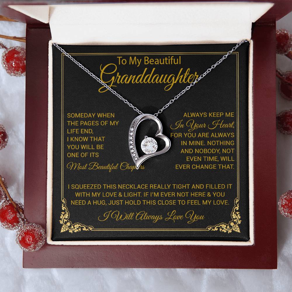 To My Granddaughter Necklace, Granddaughter Gift from Grandma, Christmas Gift 27_8