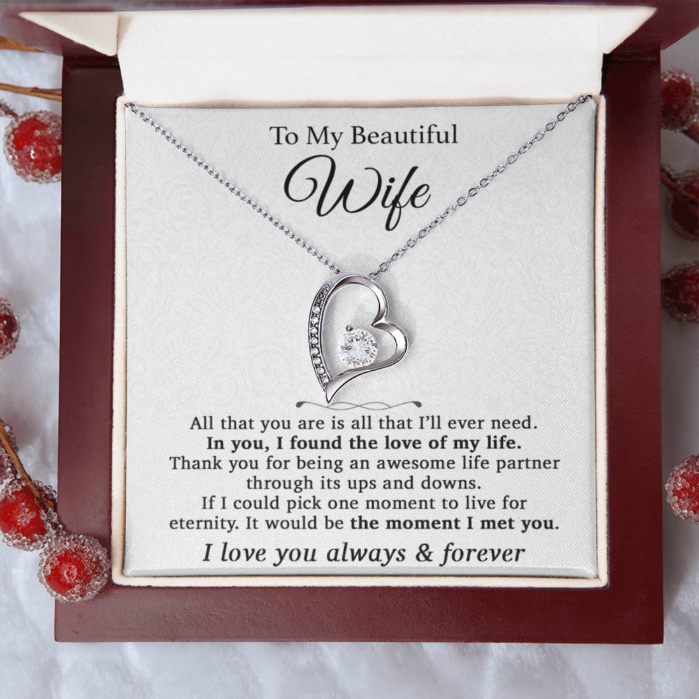 To My Wife Necklace, Gift For Wife, Anniversary Gift For Wife, Christmas Gifts