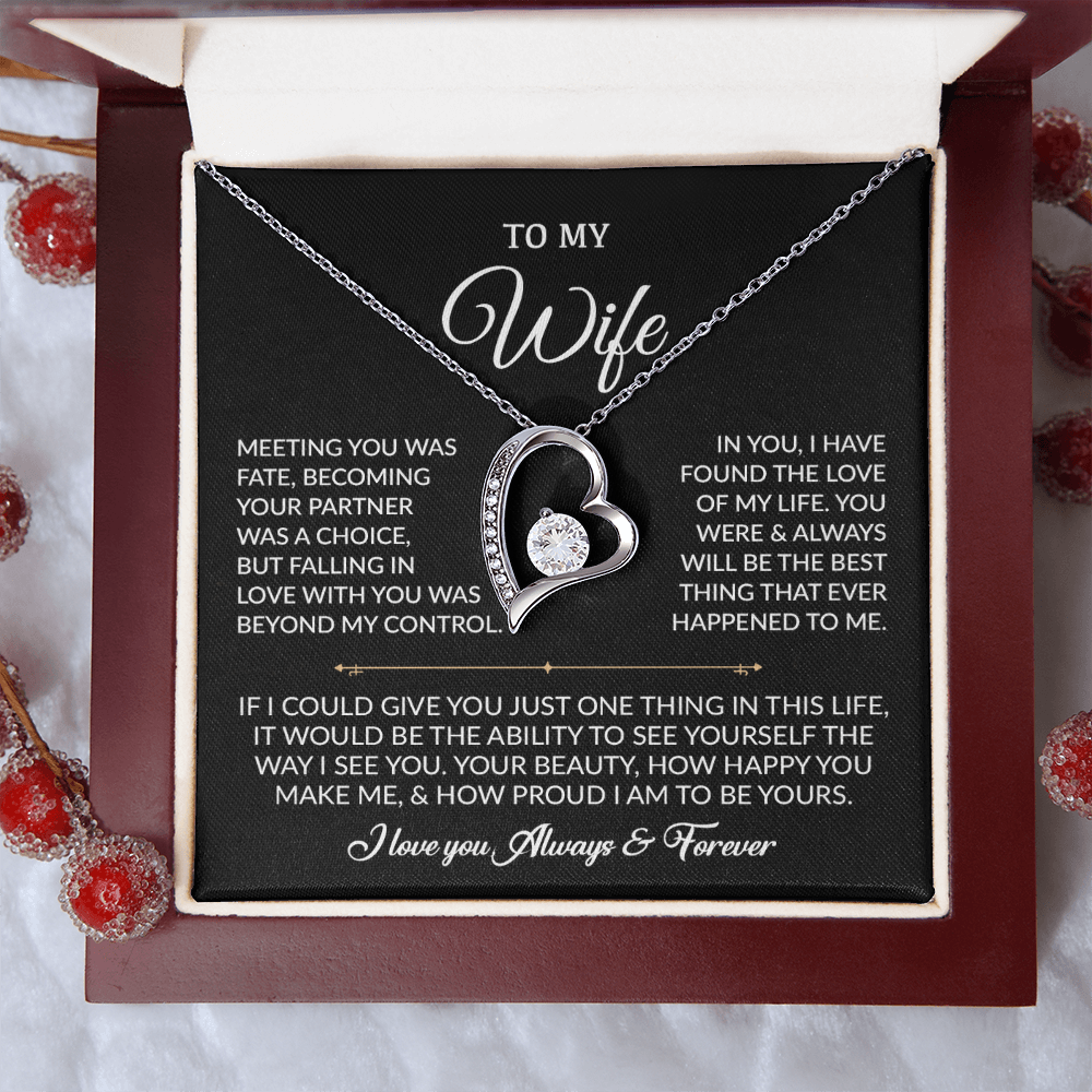 To My Wife Necklace, Gift For Wife, Anniversary Gift For Wife, Necklace For Wife