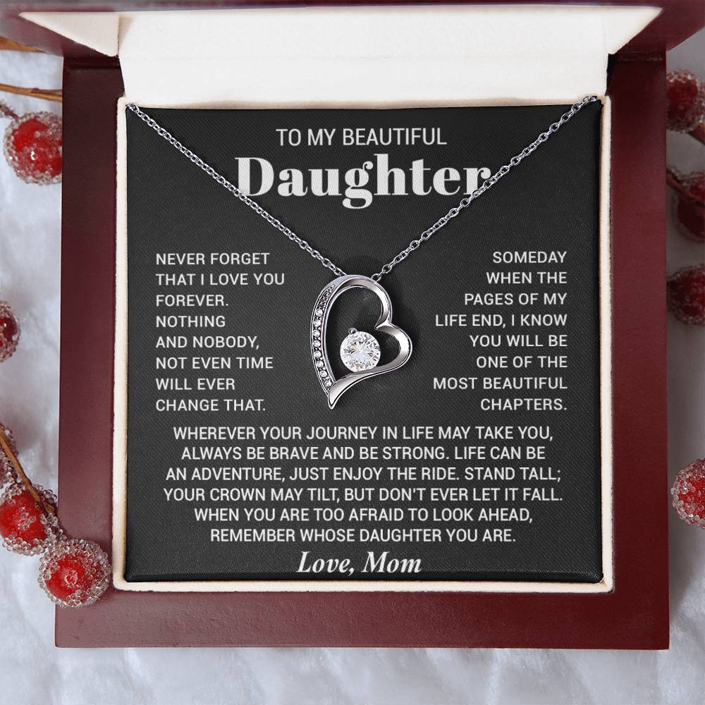 To My Daughter Necklace, Birthday Gift For Daughter From Mom, Xmas Gifts for Her 7_8