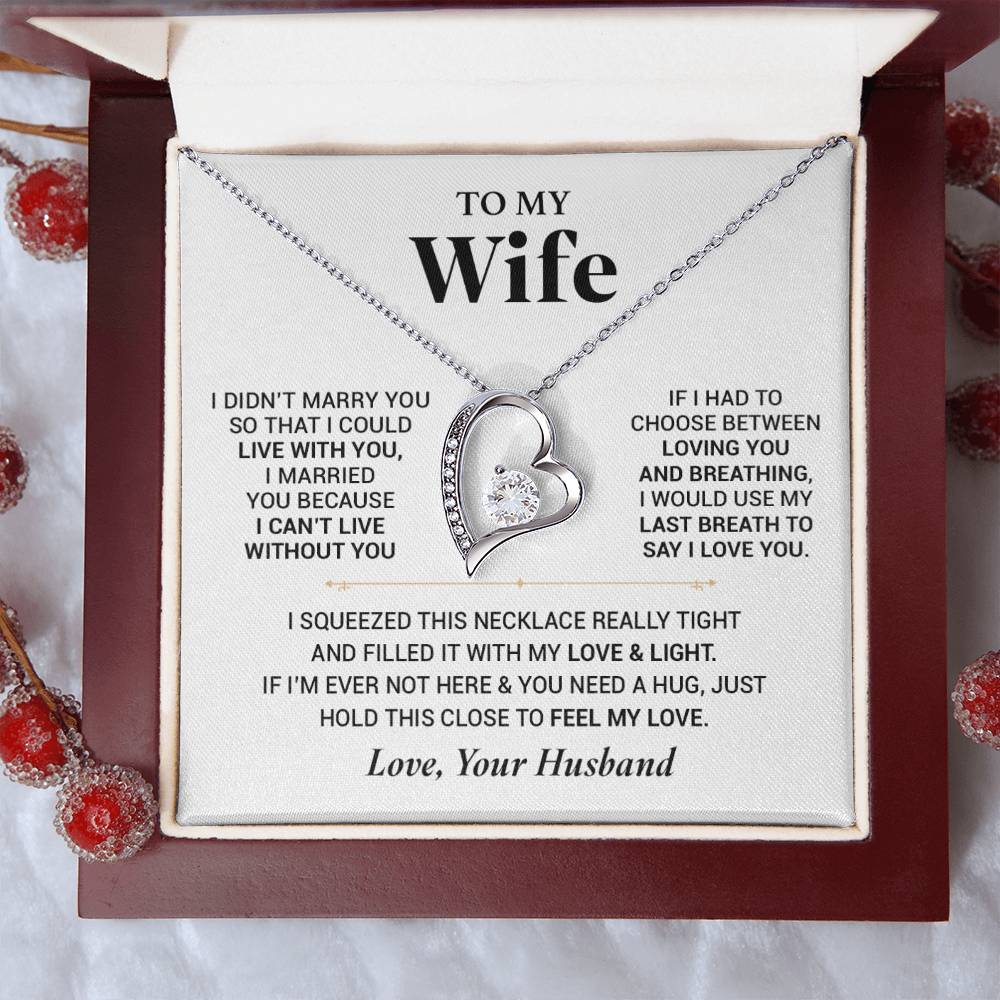 To My Wife Necklace, Christmas Gift For Wife, Christmas Gifts For Her, Wife Gift
