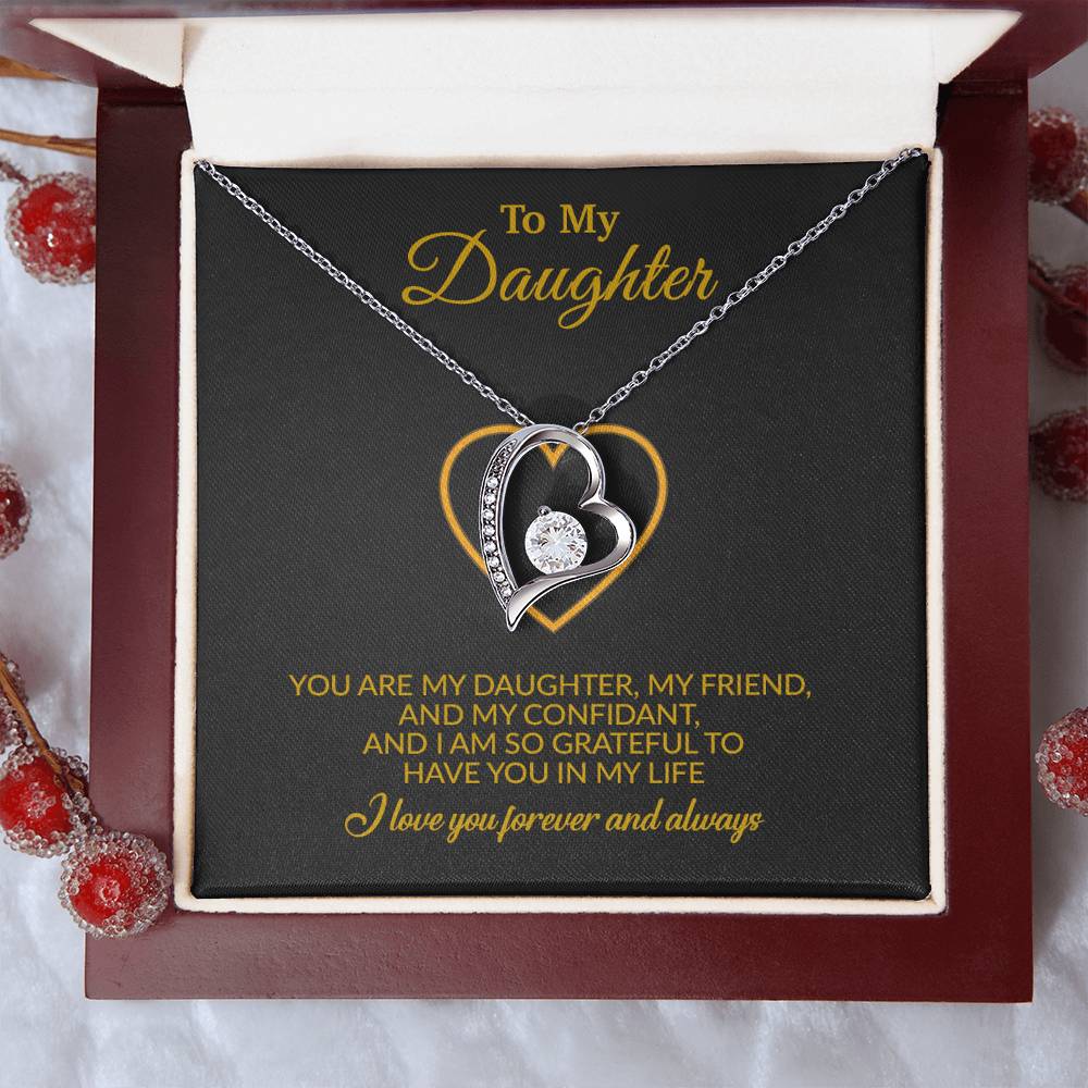 To My Daughter Necklace, Gift for Daughter from Mom, Mother Daughter Necklace