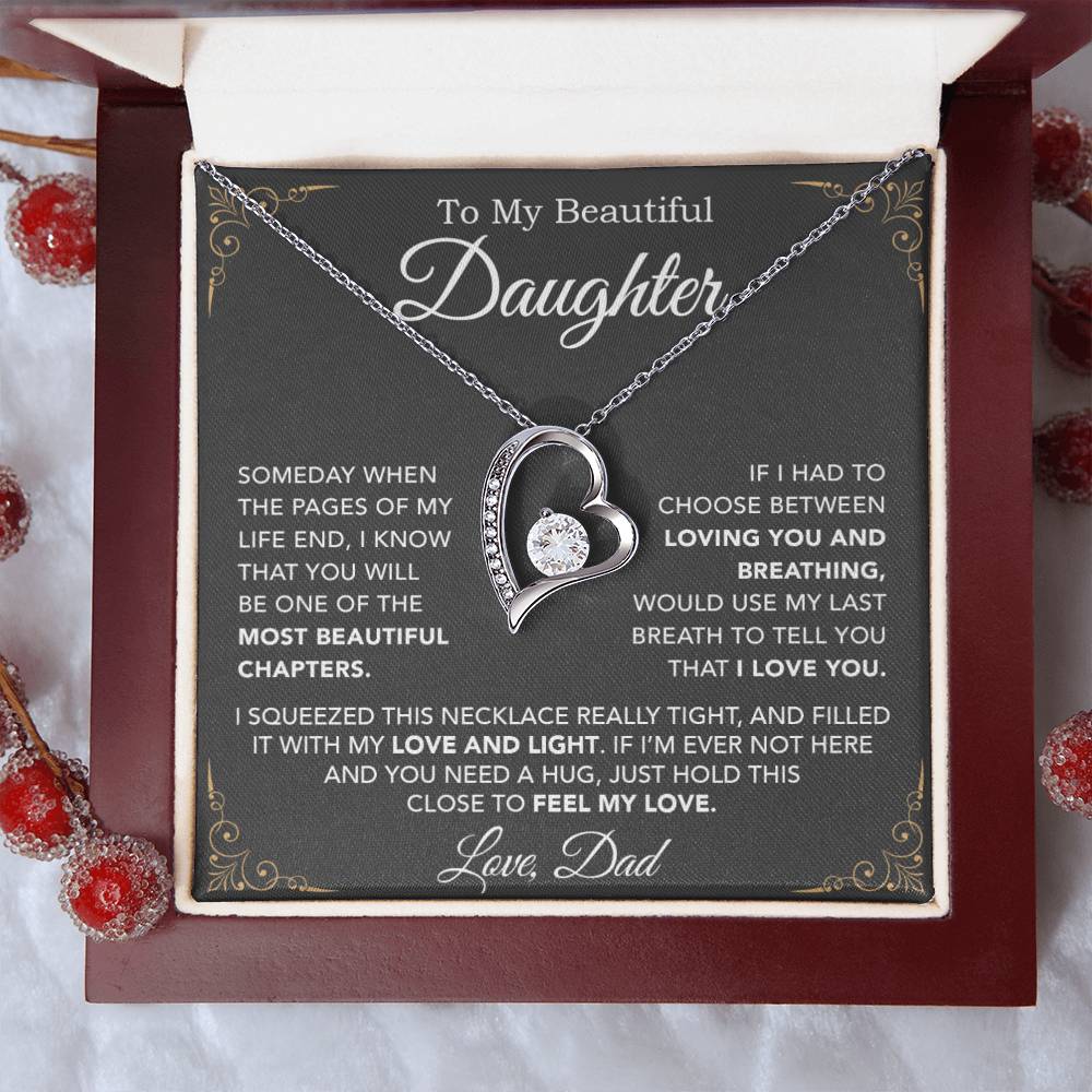 To My Daughter Necklace, Daughter Father Necklace, Daughter Gift From Dad 29_8