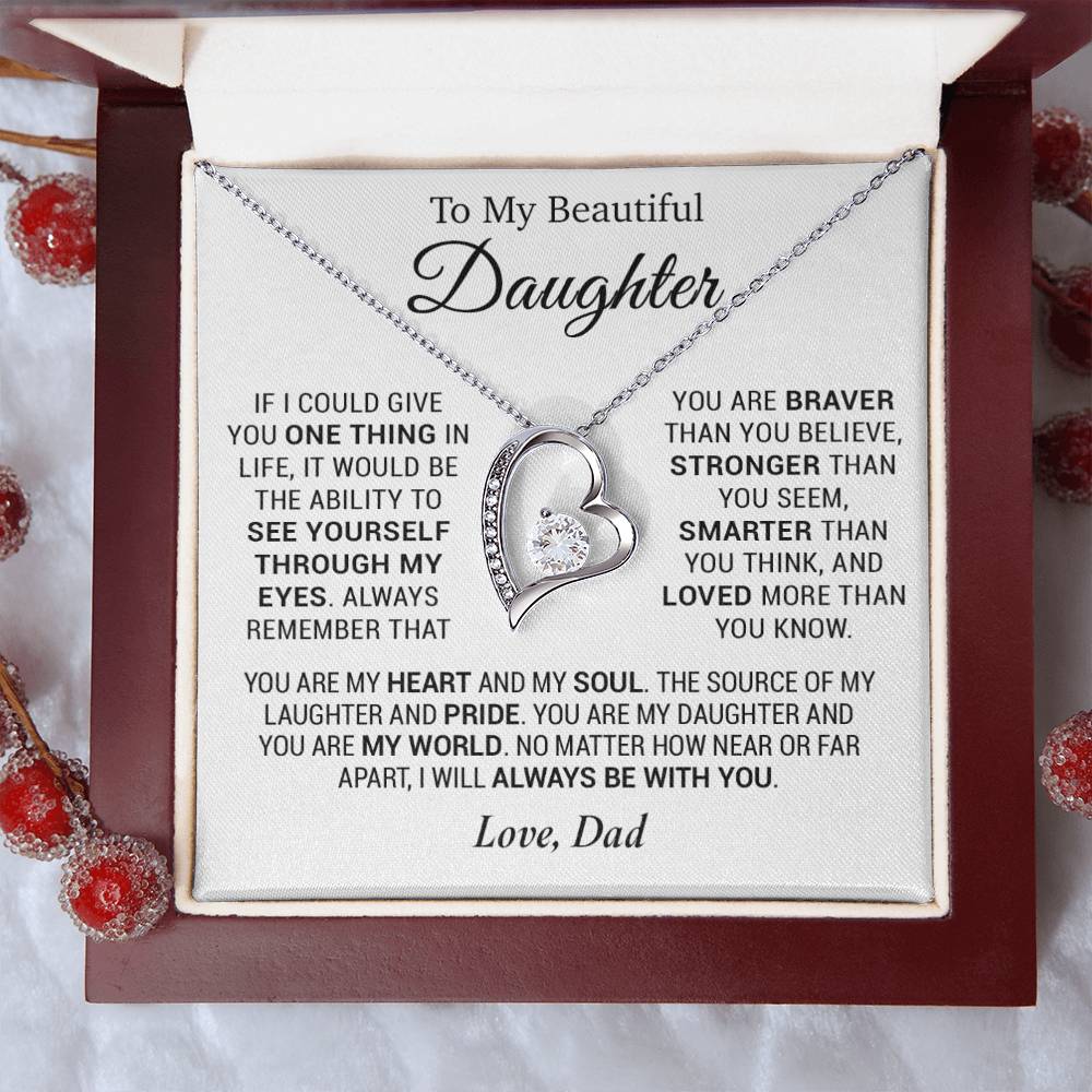 To My Daughter Necklace, Daughter Father Necklace, Daughter Gift From Dad 7_12