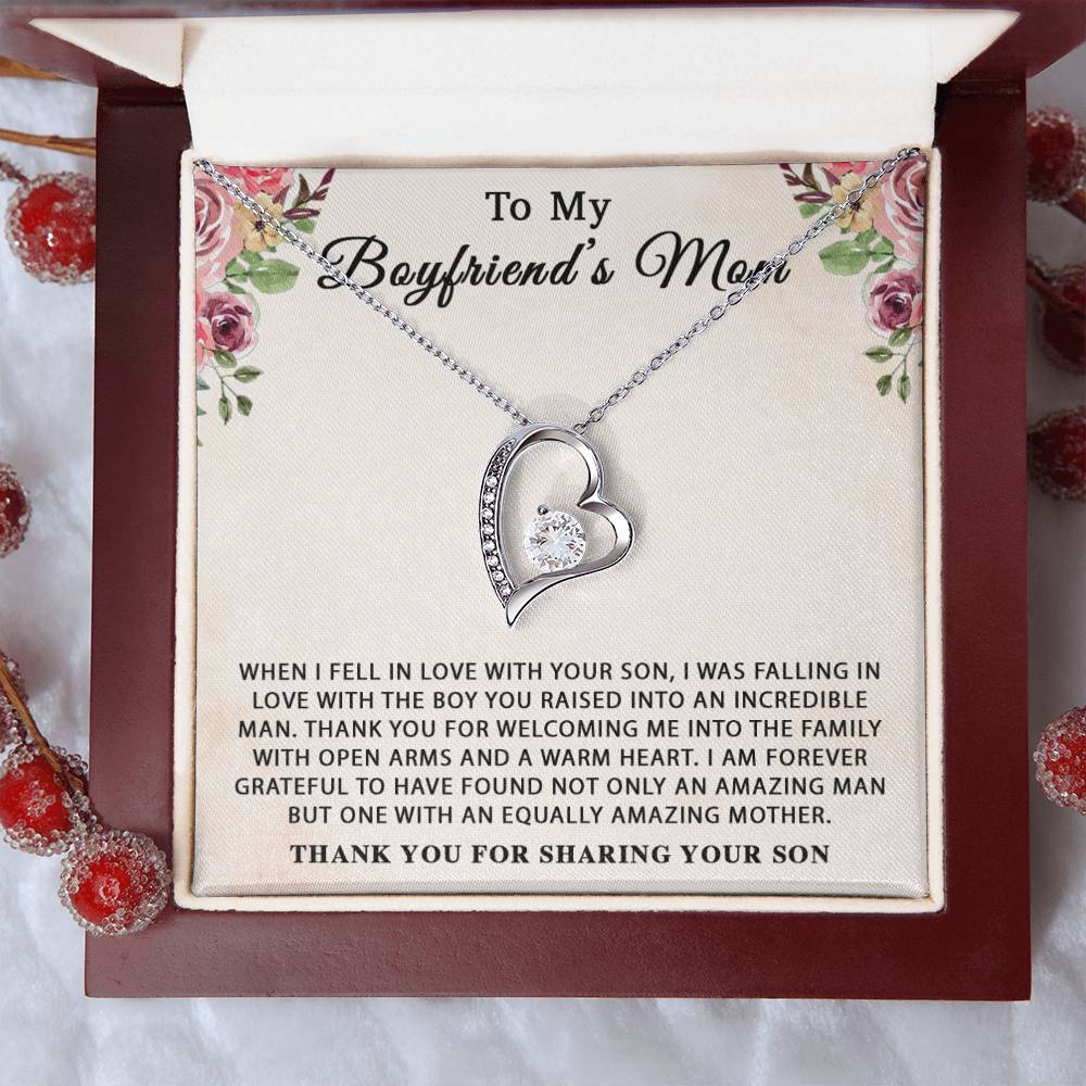 To My Boyfriend's Mom Necklace, For My Boyfriend's Mom, Birthday Gift
