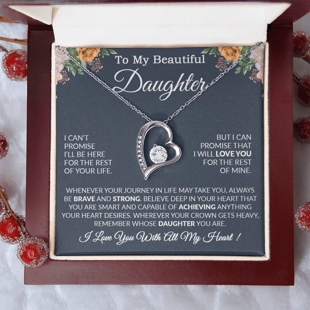To My Daughter Necklace Gift From Dad, Daughter Gift, Father Daughter Necklace 14_9